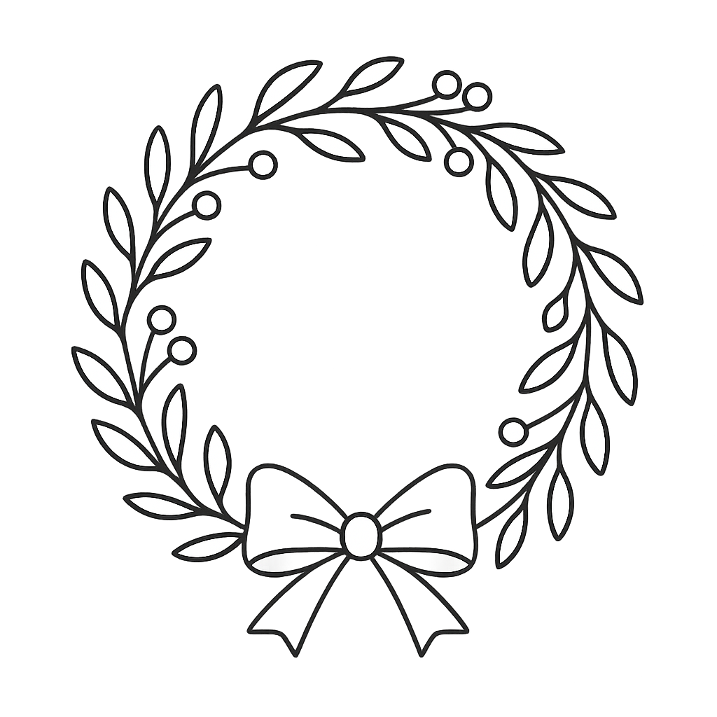 Wreath outline